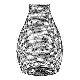 Βάζο Βολβώδες Μεταλλικό Μαύρο D22X33Cm D22X33Cm