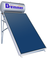Dremmer NS 150lt 2,24m² Glass Τριπλής Ενέργειας Ηλιακός Θερμοσίφωνας Με Επιλεκτικό Συλλέκτη και Βάση Ταράτσας By Cosmosolar