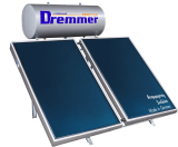 Dremmer NS 300lt 4m² Glass Τριπλής Ενέργειας Ηλιακός Θερμοσίφωνας Με Επιλεκτικό Συλλέκτη και Βάση Ταράτσας By Cosmosolar