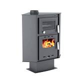 Thermiki ATS 90-30 CORNER Σόμπα Ξύλου Με Φούρνο Ατσάλινη Απλή 18kw Γωνιακή Χωρίς Κορνίζα