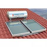 Maltezos GL-R Ηλιακός Θερμοσίφωνας 200lt 2.7m² Glass Διπλής Ενέργειας 2 SAC 90X150 Κεραμοσκεπής