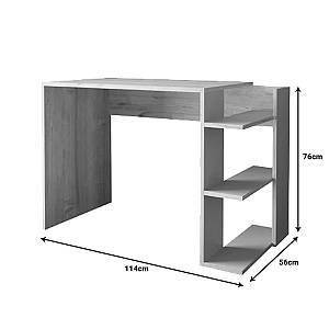 Γραφείο εργασίας Toska pakoworld σε oak- sandstone απόχρωση 114x56x76εκ