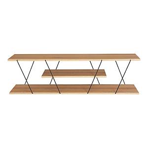 Έπιπλο τηλεόρασης Tars pakoworld sonoma-μαύρο 120x30x33εκ