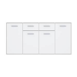 Μπουφές Drepen pakoworld μελαμίνη σε λευκό χρώμα 162.3x34.2x81.7εκ