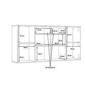 Μπουφές Drepen pakoworld μελαμίνη σε λευκό χρώμα 162.3x34.2x81.7εκ
