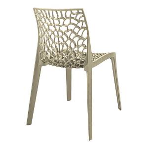 Καρέκλα Hush pakoworld pp σε cappuccino απόχρωση 50x57x81εκ