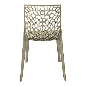 Καρέκλα Hush pakoworld pp σε cappuccino απόχρωση 50x57x81εκ