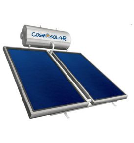 Cosmosolar CS-300lt IS 4m² Inox Ανοξείδωτος Τριπλής Ενέργειας Ηλιακός Θερμοσίφωνας Με Επιλεκτικό Συλλέκτη και Βάση Ταράτσας