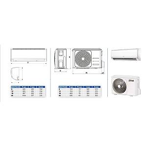 Ferroli Diamant S 12000btu Κλιματιστικό Τοίχου Inverter A+++ με Ιονιστή και Wi-Fi
