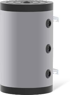 Nobel 80lt Δοχείο Αδρανείας Buffer PVC Κάθετο Χωρίς Εναλλάκτη Με Σμάλτο