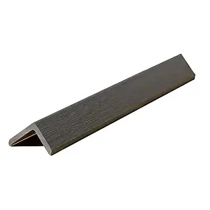 Γωνία WPC 3,5 x 5 x 360εκ. - γκρι σκούρο