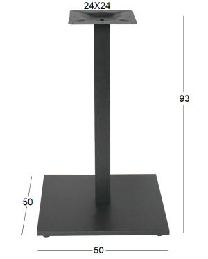 FLAT PROMO ΜΕΣΑΙΟΥ ΥΨΟΥΣ 50Χ50Χ93εκ. ΒΑΣΗ ΜΕΤΑΛΛΙΚΗ ΜΕ ΡΕΓ/ΡΟΥΣ