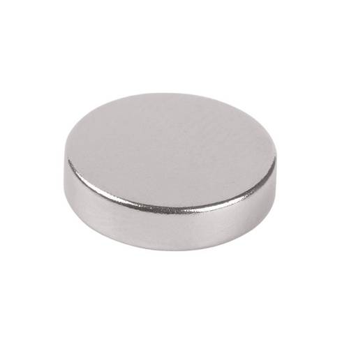 Μαγνήτης Δίσκος Neodym Ασημί 12mm 6Τμχ