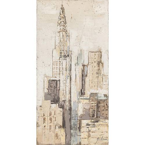 Πίνακας ArteLibre "Πόλη" Καμβάς 60x120cm