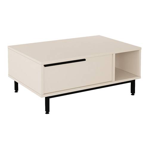 Τραπέζι σαλονιού Frixton pakoworld σε cappuccino απόχρωση 90x60x37.5εκ