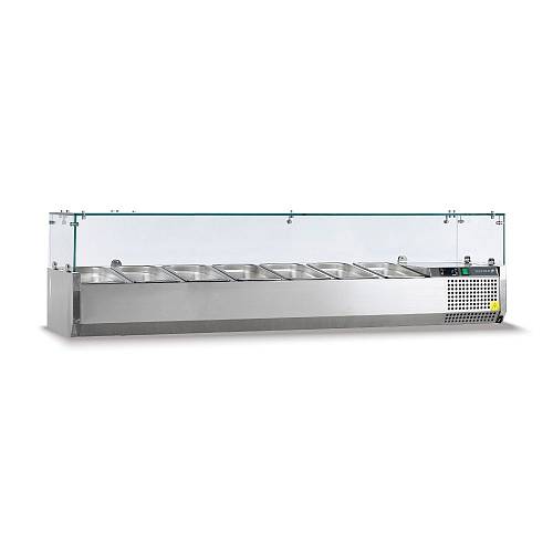 Tefcold VK33-150 Βιτρίνα Set Up Μήκους 1500mm για GN 1/4