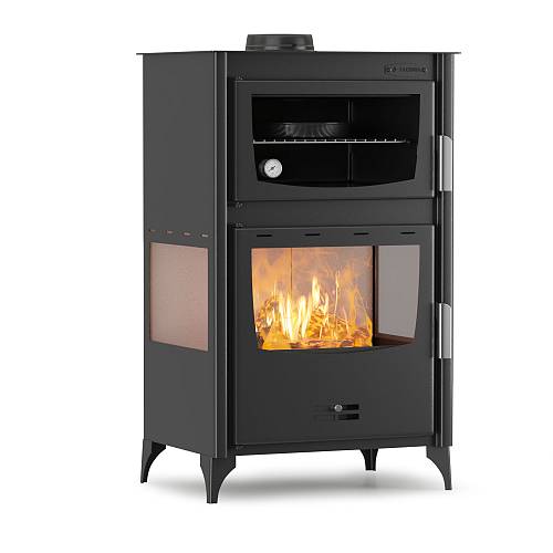 Thermiki ATS 90-30 3SIDE MASINA Σόμπα Ξύλου Ατσάλινη Με Φούρνο 15kw Τριών Όψεων