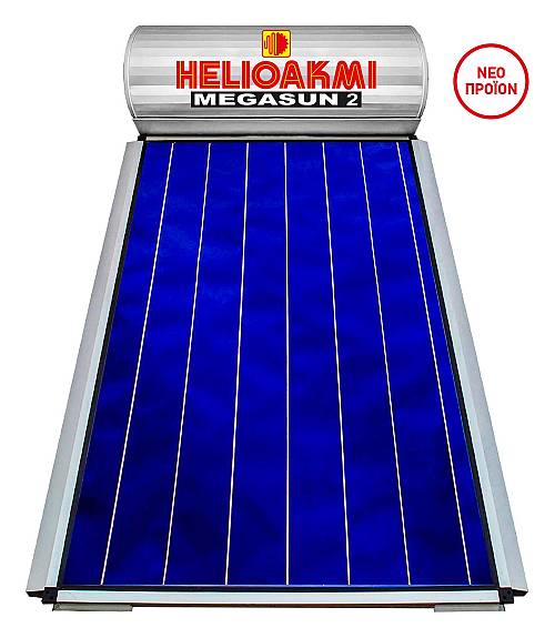 Helioakmi MegaSun2 Ηλιακός Θερμοσίφωνας 160lt 2.62m² Glass Διπλής Ενέργειας
