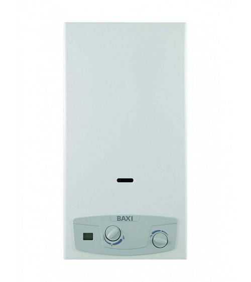 BAXI Acquaprojet 14i Blue Επίτοιχος Ταχυθερμαντήρας ανοιχτού θαλάμου Μπαταρίας 14 lit/min Φυσικού Αερίου