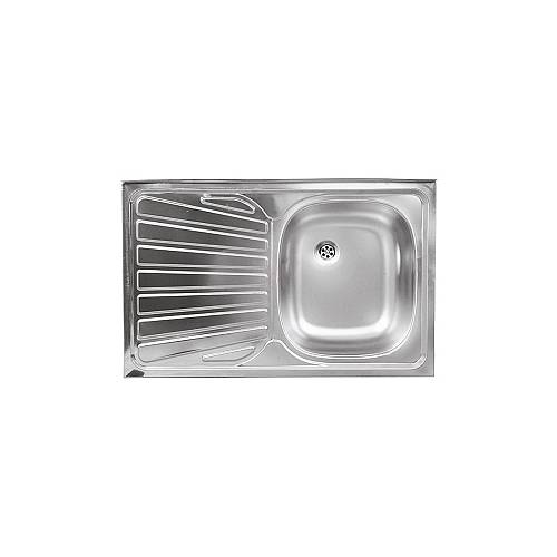 Νεροχύτης κουζίνας λείος DR50/80AL.H FERRO 80x50cm