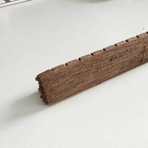 Τάπα WPC περίφραξης γραμμωτή 2 x 12εκ. - καφε