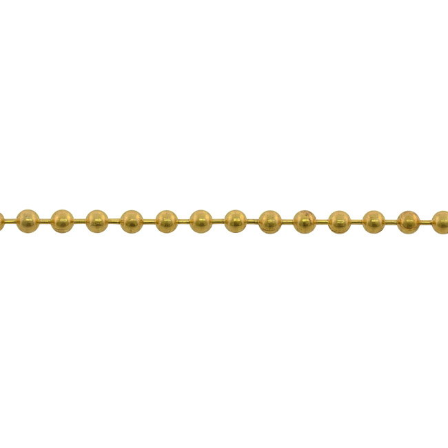 Αλυσίδα Μπίλιας Μπρούτζινη Γυαλιστερή Φ3.2mm 1m