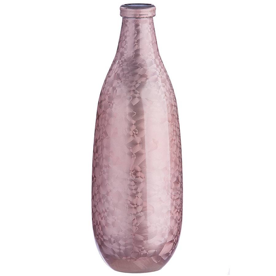 Βάζο ArteLibre Μπουκάλι Μοβ Γυαλί 41cm