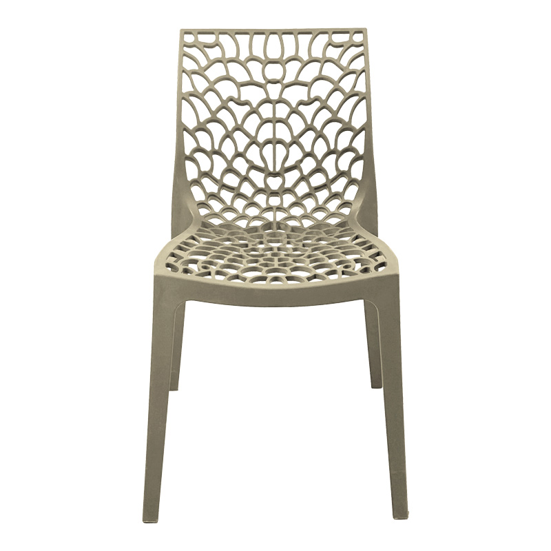 Καρέκλα Hush pakoworld pp σε cappuccino απόχρωση 50x57x81εκ