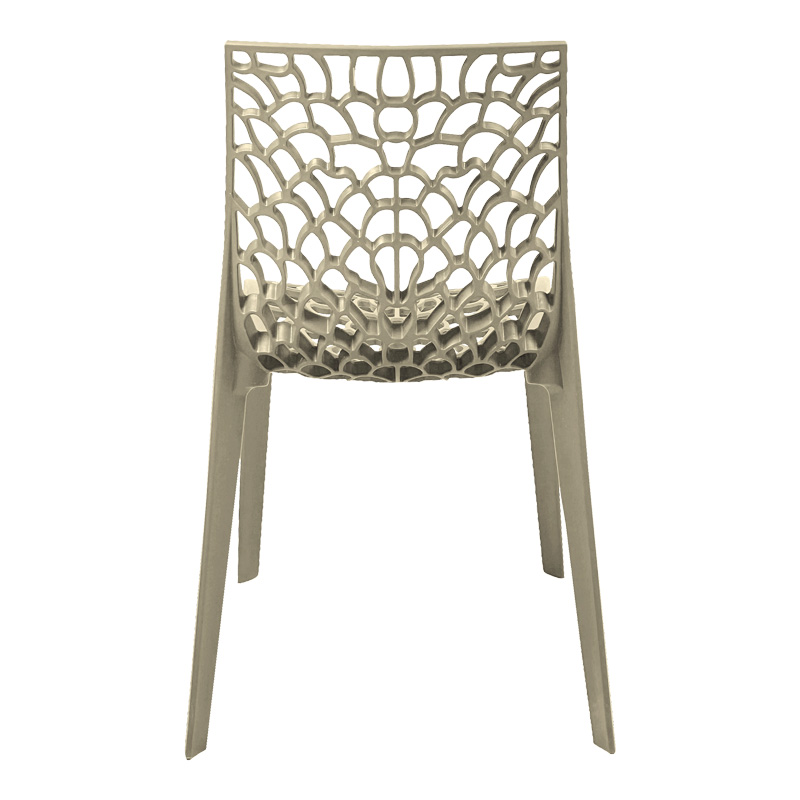 Καρέκλα Hush pakoworld pp σε cappuccino απόχρωση 50x57x81εκ