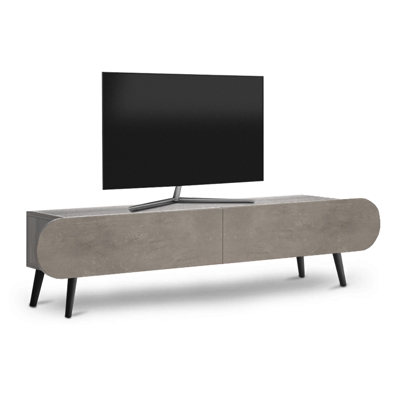 Έπιπλο τηλεόρασης Lotus Megapap χρώμα γκρι ρετρό 120x30x40εκ.