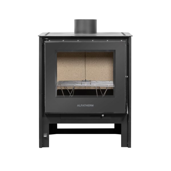 Alfatherm Brasero Stove Air Σόμπα Ξύλου Ατσάλινη Αερόθερμη Με Βεντιλατέρ 10kw