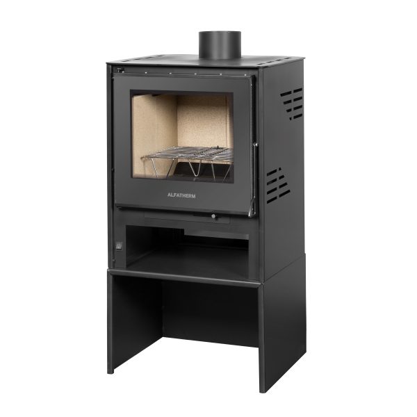 Alfatherm Brasero Stove Air Σόμπα Ξύλου Ατσάλινη Αερόθερμη Με Βεντιλατέρ 10kw