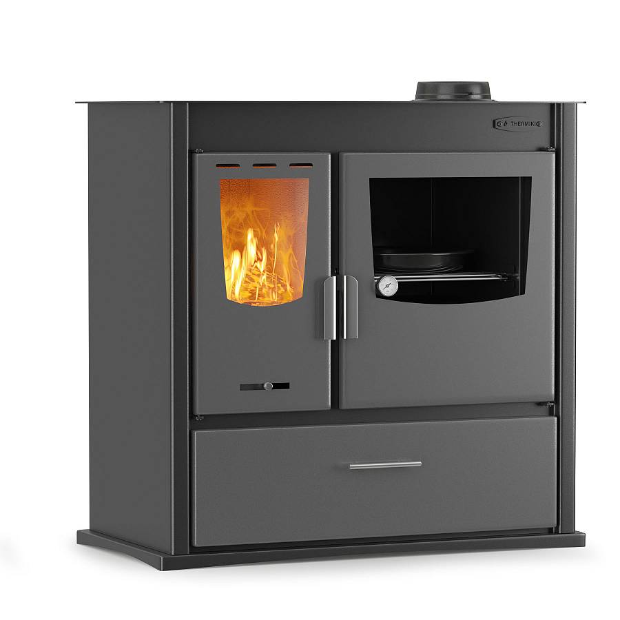 Thermiki ATS ΜΑSΙΝΑ PLUS 900 Σόμπα Ξύλου Ατσάλινη Με Φούρνο 12kw