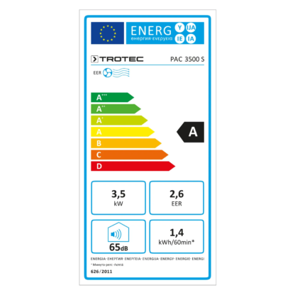 Trotec PAC 3500-S 12.000btu Φορητό Κλιματιστικό Μόνο Ψύξη