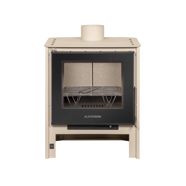 Alfatherm Brasero Stove Air Σόμπα Ξύλου Ατσάλινη Αερόθερμη Με Βεντιλατέρ 10kw