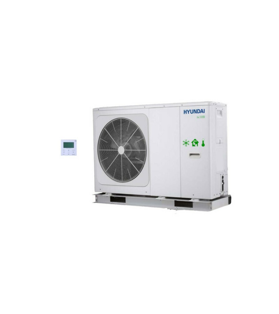 Hyundai V12W/D2RN8-B Αντλία θερμότητας 12Kw Τριφασική Monoblock Full DC Inverter R32 WiFi Standard