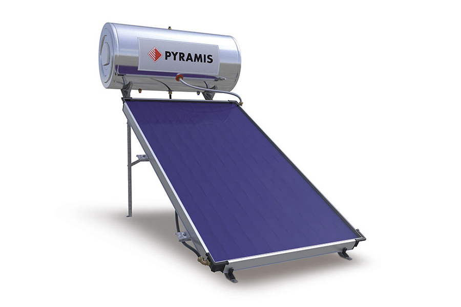 Pyramis Ηλιακός Θερμοσίφωνας 160lt 2m² Glass Τριπλής Ενέργειας