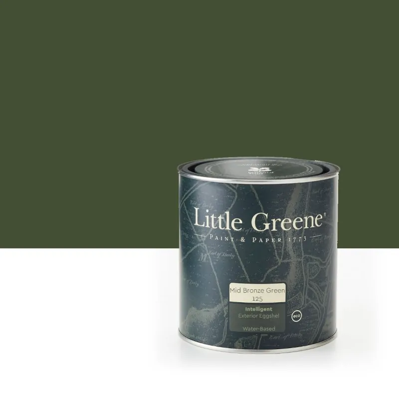 Χρώμα ξύλου Little Greene - Mid Bronze Green 125 - LITTLE GREENE - MID BRONZE GREEN EH 1lt (125)